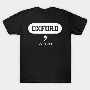 Oxford Comma Tshirt  Funny English Teacher T-Shirt